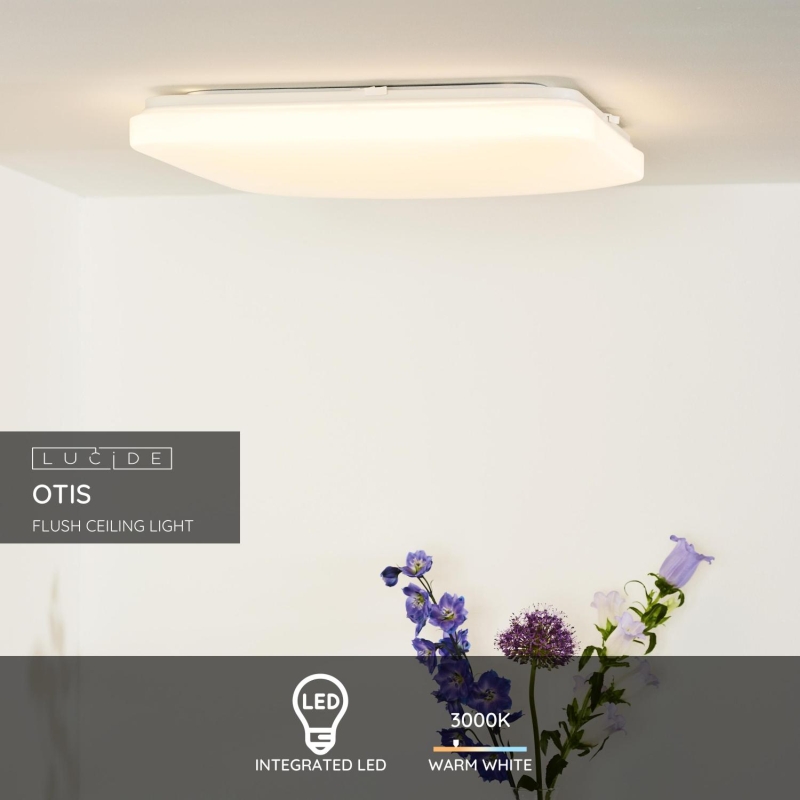 Lucide OTIS LED - Zapustené stropné svietidlo - LED - 1x42W 3000K - Opál
